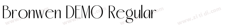 Bronwen DEMO Regular字体转换